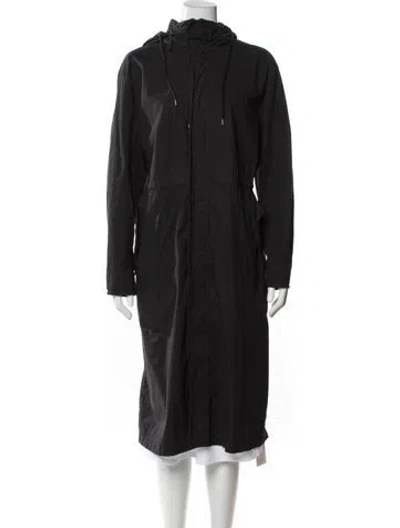 Pre-owned James Perse Parka In Black
