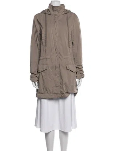 Pre-owned James Perse Parka In Grey