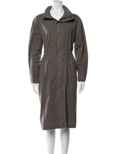 Pre-owned James Perse Parka In Grey