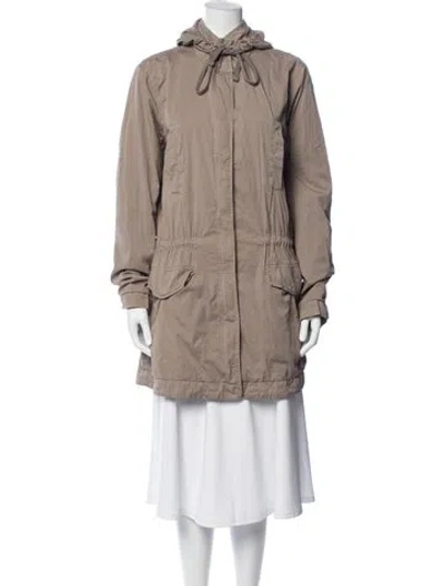 Pre-owned James Perse Parka In Neutrals
