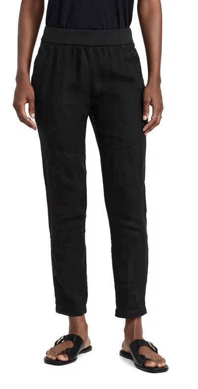 James Perse Patched Pull On Trousers Black