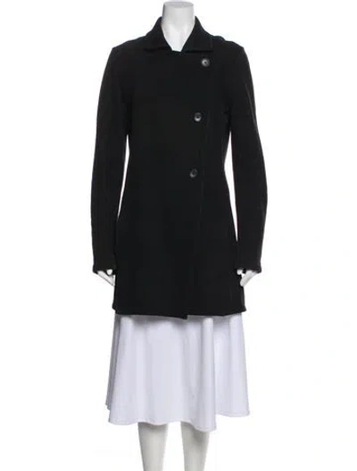 Pre-owned James Perse Peacoat In Black