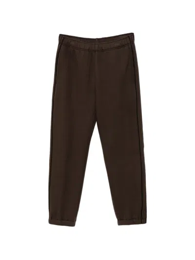 James Perse Piping-detail Track Pants In Brown