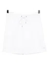 James Perse Pleated Bermuda Shorts In White