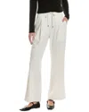 James Perse Pleated Crepe Pant In White