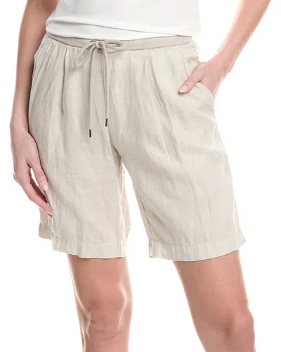 James Perse Pleated Linen Bermuda Short