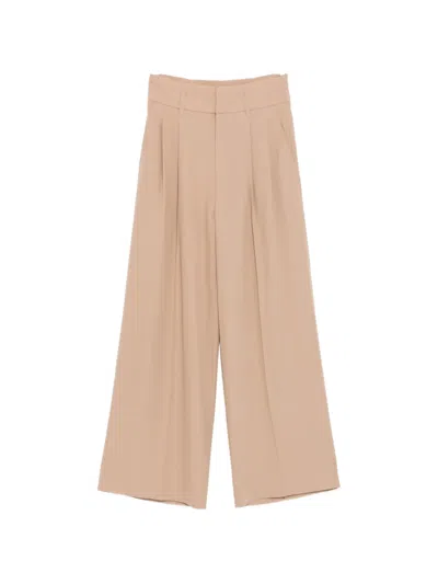 James Perse Pleated Trousers In Neutral