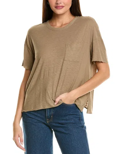 James Perse Pocket T-shirt In Brown
