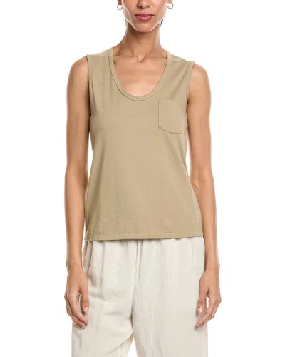 James Perse Pocket Tank In Brown