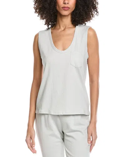James Perse Pocket Tank In White