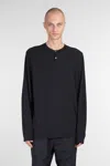 James Perse Polo In Black Cotton