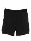 James Perse Poplin Cargo Shorts In Black