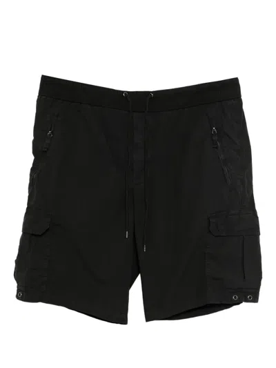 James Perse Poplin Cargo Shorts In Black