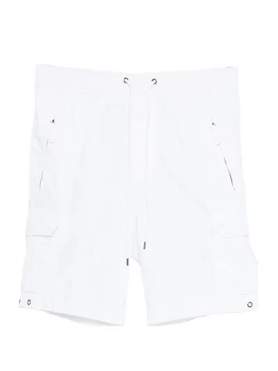 James Perse Poplin Cargo Shorts In White