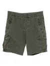 James Perse Poplin Cargo Shorts In Green