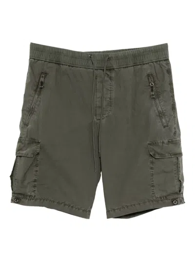 James Perse Poplin Cargo Shorts In Green