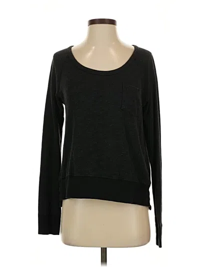 Pre-owned James Perse Pullover Sweater In Black