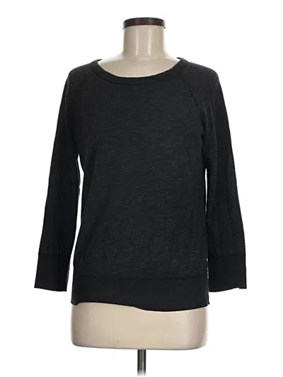 Pre-owned James Perse Pullover Sweater In Black