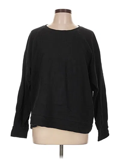 Pre-owned James Perse Pullover Sweater In Black
