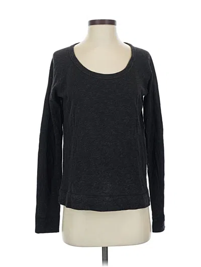 Pre-owned James Perse Pullover Sweater In Black