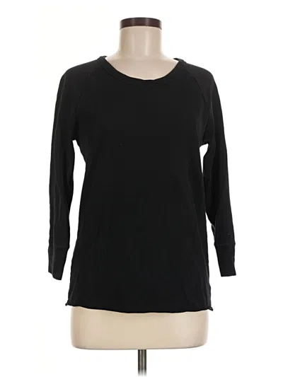Pre-owned James Perse Pullover Sweater In Black
