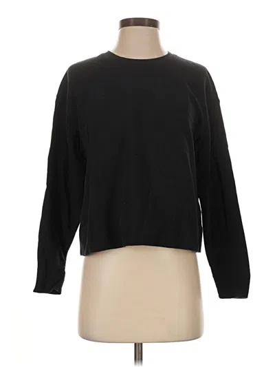 Pre-owned James Perse Pullover Sweater In Black