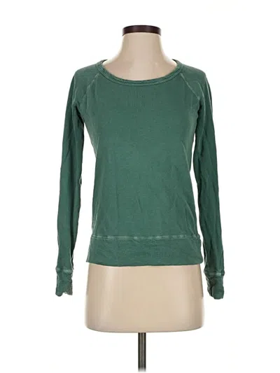 Pre-owned James Perse Pullover Sweater In Green