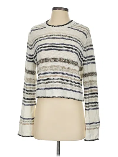 Pre-owned James Perse Pullover Sweater In Ivory