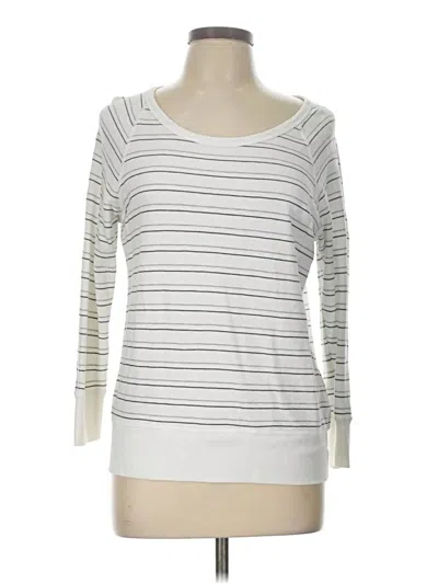 Pre-owned James Perse Pullover Sweater In White