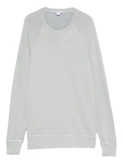 James Perse Raglan-sleeve Sweatshirt In Gray