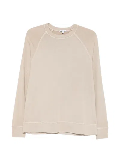 James Perse Raglan-sleeve Boyfriend Sweater In Pink