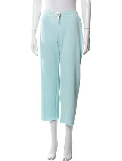 Pre-owned James Perse Raw-edge Trim Sweatpants In Blue