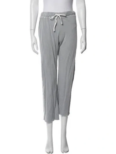 Pre-owned James Perse Raw-edge Trim Sweatpants In Gray