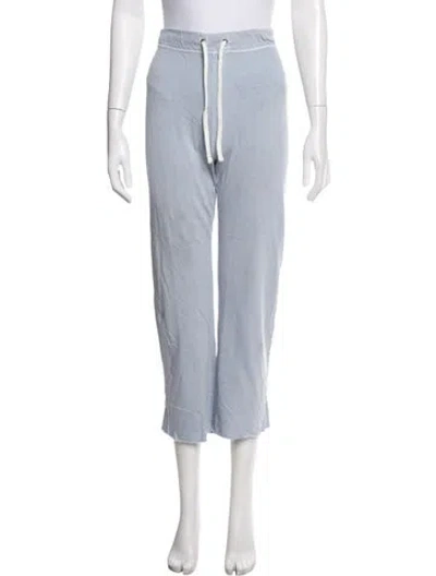 Pre-owned James Perse Raw-edge Trim Sweatpants In Grey
