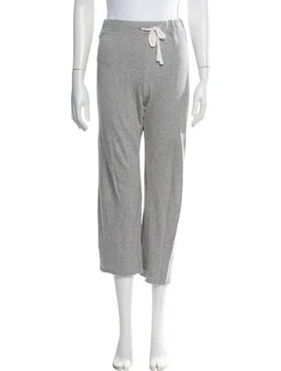 Pre-owned James Perse Raw-edge Trim Sweatpants In Grey