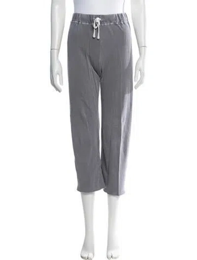 Pre-owned James Perse Raw-edge Trim Sweatpants In Grey
