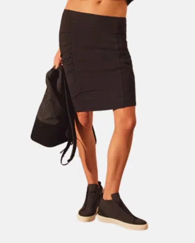 James Perse Recycled Brushed Jersey Skirt In Black