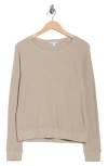 James Perse Relaxed Raglan Sleeve Cotton Pullover In Brown