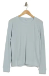 James Perse Relaxed Raglan Sleeve Cotton Pullover In Open Sky