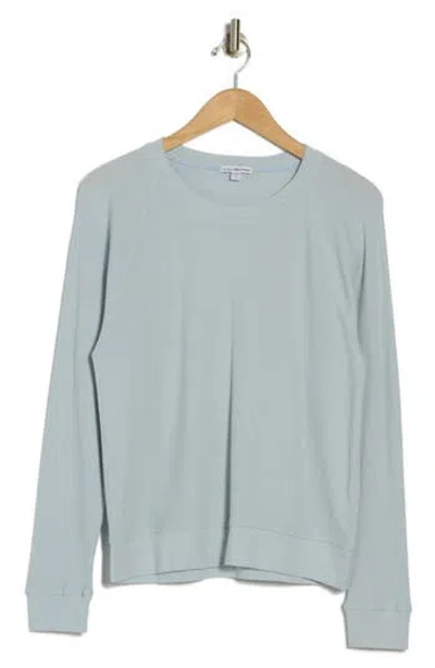 James Perse Relaxed Raglan Sleeve Cotton Pullover In Open Sky