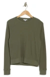 James Perse Relaxed Raglan Sleeve Cotton Pullover In Palm