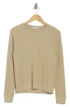 James Perse Relaxed Raglan Sleeve Cotton Pullover In Toast