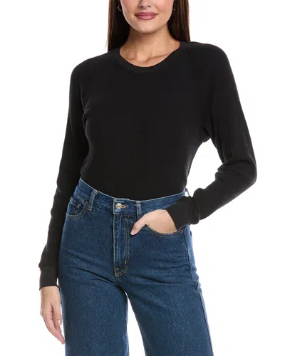 James Perse Relaxed Thermal Top In Black