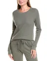 James Perse Relaxed Thermal Top In Green