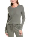 James Perse Relaxed Thermal Top In Green
