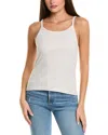 James Perse Cotton Rib Cami Tank In White