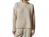 James Perse Ribbed Cashmere Funnel Neck Sweater In Ivory In Neutral