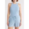 James Perse Ribbed Knit Tank In Delta
