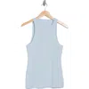 James Perse Ribbed Knit Tank In Open Sky