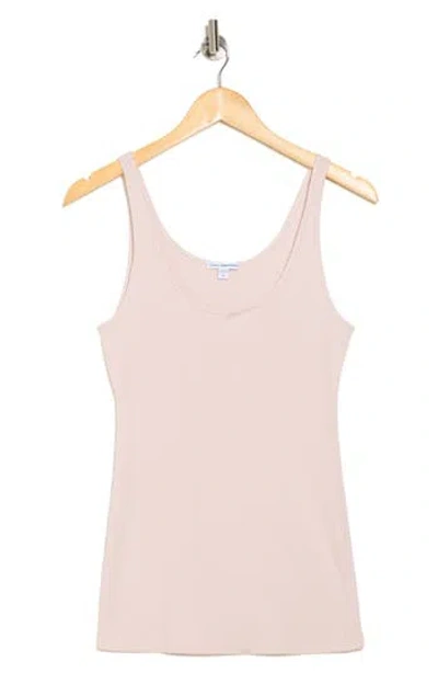 James Perse Ribbed Knit Tank In Pink